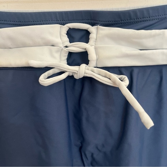 Women’s Free Country Blue & White Swim Skirt Size 1X Beach Summer - Picture 2 of 11